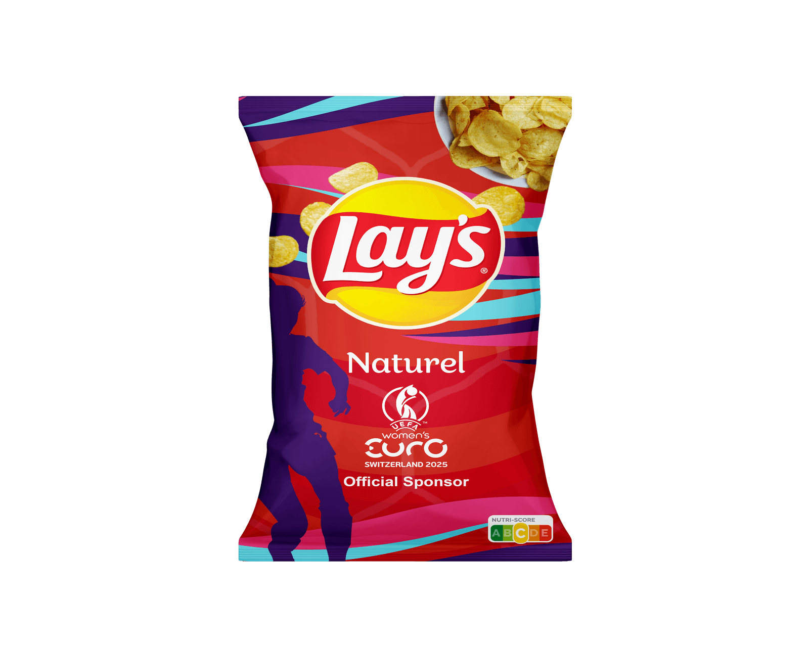 Lay's Naturel UEFA chip-bag mockup