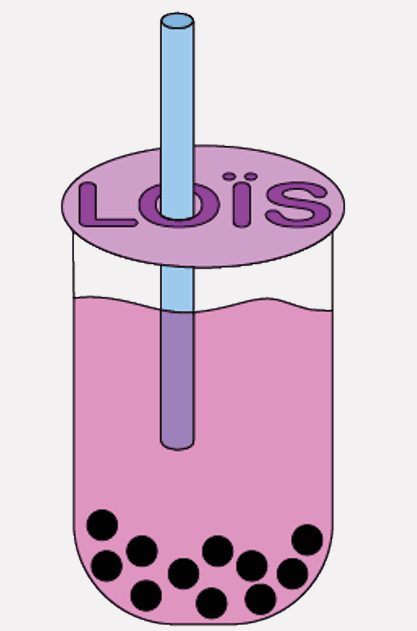 Loïs bubble-tea logo